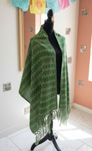 Load image into Gallery viewer, Mexican Rebozo/Shawl - Verde Bandera
