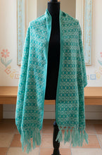 Load image into Gallery viewer, Mexican Rebozo/Shawl - Aqua
