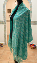 Load image into Gallery viewer, Mexican Rebozo/Shawl - Aqua
