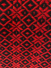 Load image into Gallery viewer, Mexican Rebozo/Shawl - Red / Diamond Pattern
