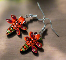 Load image into Gallery viewer, Adorable Butterfly Mexican Alebrije Earrings
