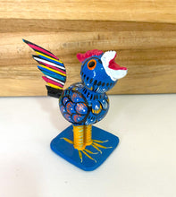 Load image into Gallery viewer, Colorful Rooster Alebrije With Bobble Tail/Hand-Made/Mexican Folk Art
