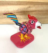 Load image into Gallery viewer, Colorful Rooster Alebrije With Bobble Tail/Hand-Made/Mexican Folk Art
