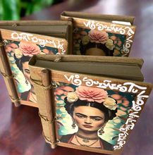 Load image into Gallery viewer, Handmade Artisan Blank Notebook Frida kahlo Boho Look

