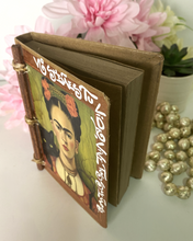 Load image into Gallery viewer, Handmade Artisan Blank Notebook Frida kahlo Design
