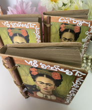 Load image into Gallery viewer, Handmade Artisan Blank Notebook Frida kahlo Design
