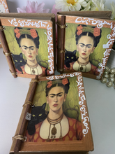 Load image into Gallery viewer, Handmade Artisan Blank Notebook Frida kahlo Design
