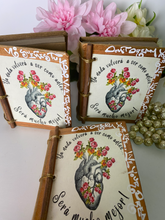 Load image into Gallery viewer, Beautiful Handmade Artisan Blank Notebook &quot;Corazon&quot;
