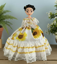 Load image into Gallery viewer, Mexican Frida Doll in Regional Clothes
