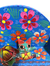 Load image into Gallery viewer, Authentic Mexican Alebrije - Cat on Sofa (Gato Sobre sillon) - Royal Blue
