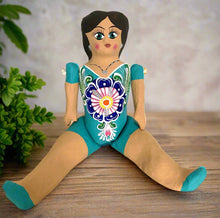 Load image into Gallery viewer, Mexican Cartoneria  Lupita Doll - Blue (Celest)
