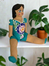 Load image into Gallery viewer, Mexican Cartoneria  Lupita Doll - Blue (Celest)
