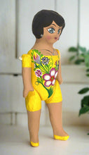 Load image into Gallery viewer, Mexican Cartoneria  Lupita Doll - Yellow
