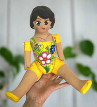 Load image into Gallery viewer, Mexican Cartoneria  Lupita Doll - Yellow
