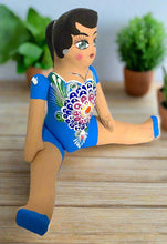 Load image into Gallery viewer, Mexican Cartoneria  Lupita Doll - Blue
