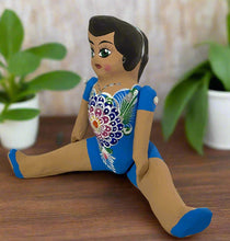 Load image into Gallery viewer, Mexican Cartoneria  Lupita Doll - Blue
