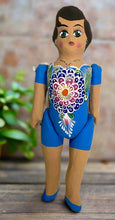 Load image into Gallery viewer, Mexican Cartoneria  Lupita Doll - Blue
