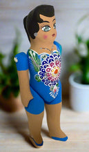 Load image into Gallery viewer, Mexican Cartoneria  Lupita Doll - Blue
