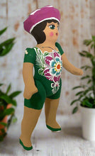 Load image into Gallery viewer, Mexican Cartoneria  Lupita Doll - Green
