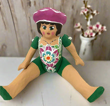 Load image into Gallery viewer, Mexican Cartoneria  Lupita Doll - Green
