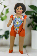 Load image into Gallery viewer, Mexican Cartoneria  Lupita Doll - Orange
