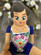 Load image into Gallery viewer, Mexican Cartoneria  Lupita Doll - Dark Blue
