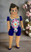 Load image into Gallery viewer, Mexican Cartoneria  Lupita Doll - Dark Blue
