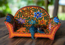 Load image into Gallery viewer, Beautiful Hand-Made Authentic Mexican Alebrije - Cat on Sofa - Orange
