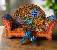 Load image into Gallery viewer, Beautiful Hand-Made Authentic Mexican Alebrije - Cat on Sofa - Orange
