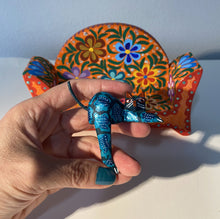 Load image into Gallery viewer, Beautiful Hand-Made Authentic Mexican Alebrije - Cat on Sofa - Orange
