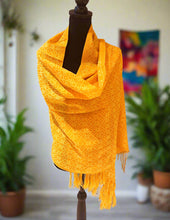 Load image into Gallery viewer, Mexican Rebozo/Shawl - Warm Yellow
