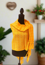 Load image into Gallery viewer, Mexican Rebozo/Shawl - Warm Yellow
