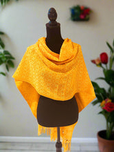 Load image into Gallery viewer, Mexican Rebozo/Shawl - Warm Yellow
