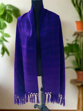 Load image into Gallery viewer, Mexican Rebozo/Shawl - Intense Purple

