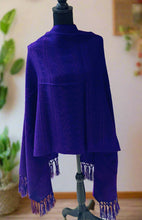 Load image into Gallery viewer, Mexican Rebozo/Shawl - Intense Purple
