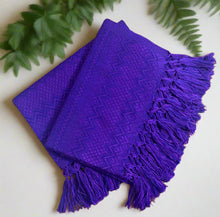 Load image into Gallery viewer, Mexican Rebozo/Shawl - Intense Purple
