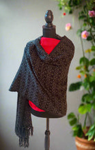 Load image into Gallery viewer, Mexican Rebozo/Shawl - Black/Gray
