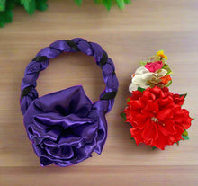 Load image into Gallery viewer, Set of Braided Headband/Floral Attachment / Trenza Istmeña Con Guia
