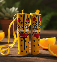 Load image into Gallery viewer, Hand-Painted / Jaguar Mexican Mezcal Reeds / Mezcalero de Carrizo

