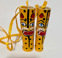 Load image into Gallery viewer, Hand-Painted / Jaguar Mexican Mezcal Reeds / Mezcalero de Carrizo
