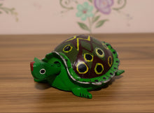 Load image into Gallery viewer, Mexican Hand-Made Turtle  from Oaxaca With Bobble Head - Green 2
