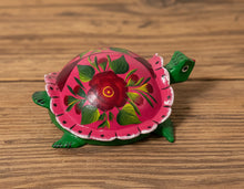 Load image into Gallery viewer, Mexican Hand-Made Turtle  from Oaxaca With Bobble Head - Pink
