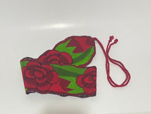Load image into Gallery viewer, Embroidered Mexican Belt with Red Roses
