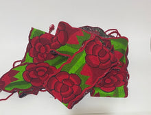 Load image into Gallery viewer, Embroidered Mexican Belt with Red Roses
