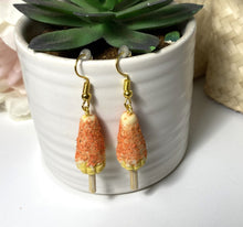 Load image into Gallery viewer, Corn on a stick | Elote Con Chile| Mexican Snack | Statement Earrings
