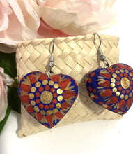 Load image into Gallery viewer, Beautiful Heart-Shaped Alebrije Earrings
