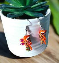 Load image into Gallery viewer, Adorable Butterfly Mexican Alebrije Earrings
