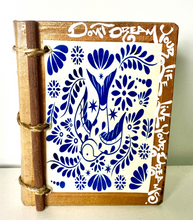 Load image into Gallery viewer, Beautiful Handmade Artisan Blank Notebook &quot;Otomi - Blue&quot;
