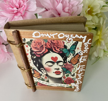 Load image into Gallery viewer, Handmade Artisan Blank Notebook Frida kahlo Design
