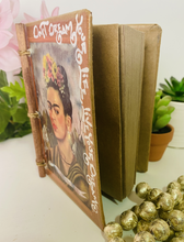 Load image into Gallery viewer, Handmade Artisan Blank Notebook Frida kahlo Boho Look
